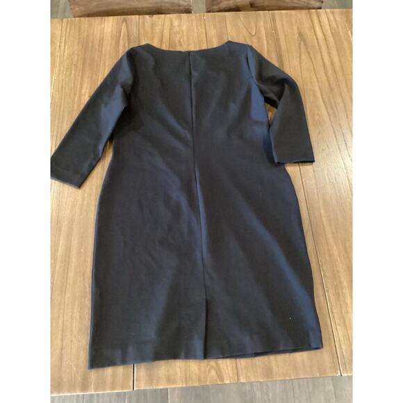 Doncaster Black Mini Shift Dress 3/4 Sleeve Formal Business Office Classic 14 - Picture 3 of 16